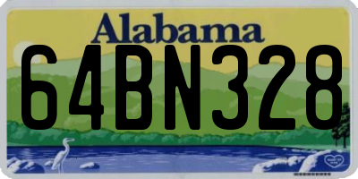 AL license plate 64BN328