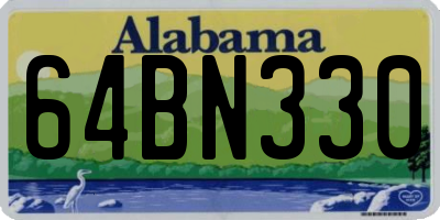 AL license plate 64BN330