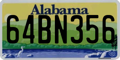 AL license plate 64BN356