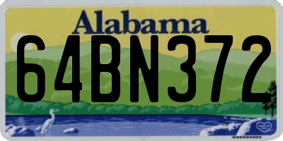 AL license plate 64BN372