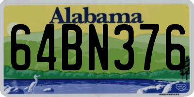 AL license plate 64BN376