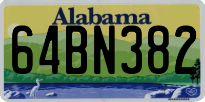 AL license plate 64BN382