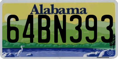 AL license plate 64BN393