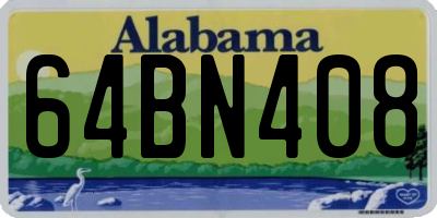 AL license plate 64BN408