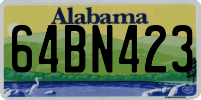 AL license plate 64BN423