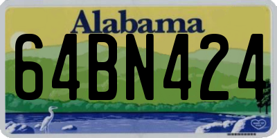 AL license plate 64BN424