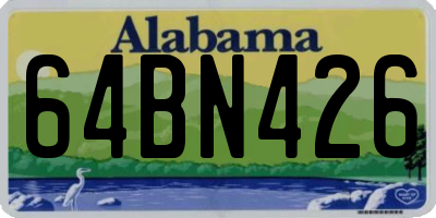 AL license plate 64BN426