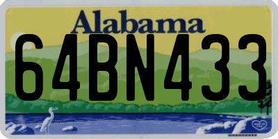 AL license plate 64BN433