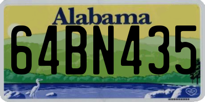 AL license plate 64BN435