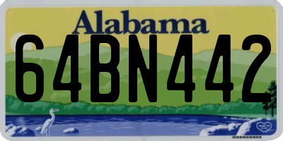 AL license plate 64BN442