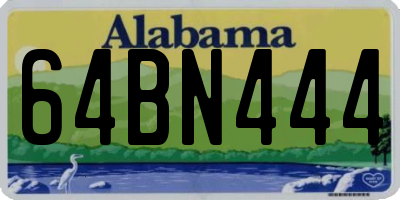 AL license plate 64BN444