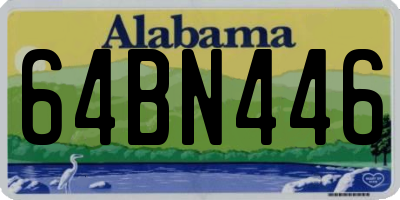 AL license plate 64BN446
