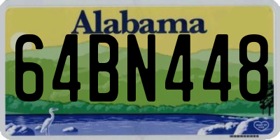 AL license plate 64BN448