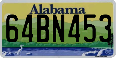 AL license plate 64BN453
