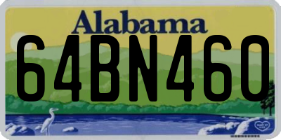 AL license plate 64BN460
