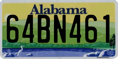 AL license plate 64BN461