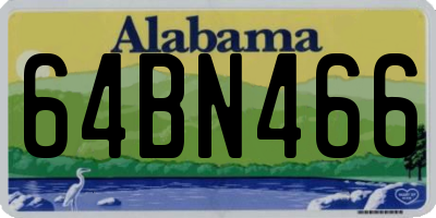 AL license plate 64BN466