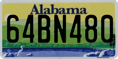 AL license plate 64BN480