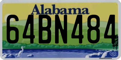 AL license plate 64BN484