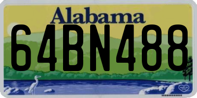 AL license plate 64BN488