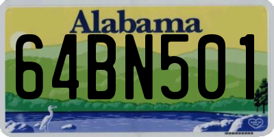 AL license plate 64BN501