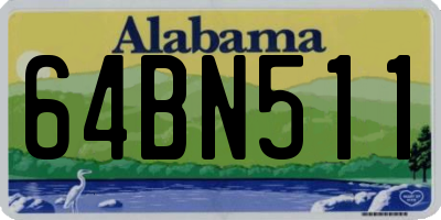 AL license plate 64BN511