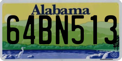 AL license plate 64BN513