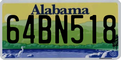 AL license plate 64BN518