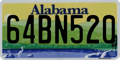 AL license plate 64BN520