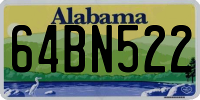 AL license plate 64BN522