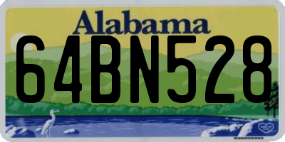 AL license plate 64BN528