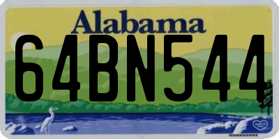 AL license plate 64BN544