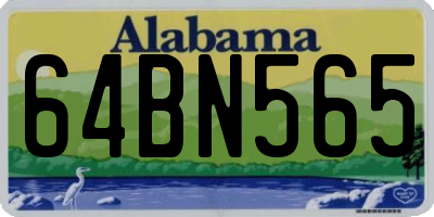 AL license plate 64BN565