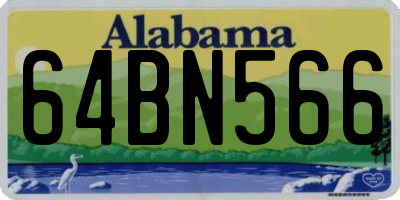 AL license plate 64BN566