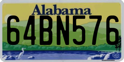 AL license plate 64BN576