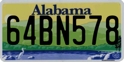 AL license plate 64BN578