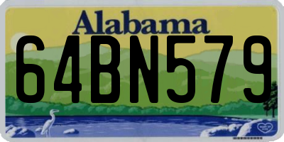AL license plate 64BN579