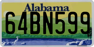 AL license plate 64BN599