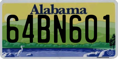 AL license plate 64BN601