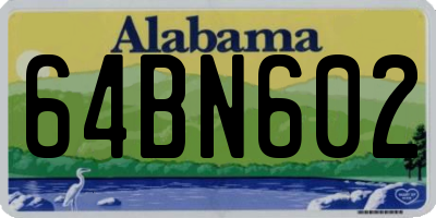 AL license plate 64BN602