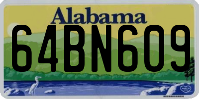 AL license plate 64BN609