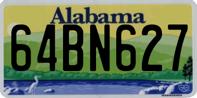 AL license plate 64BN627