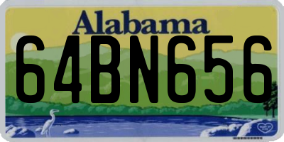 AL license plate 64BN656
