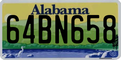 AL license plate 64BN658