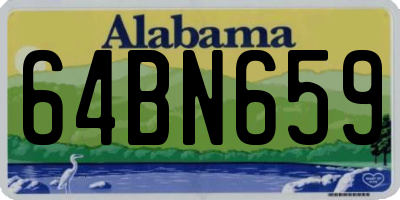 AL license plate 64BN659