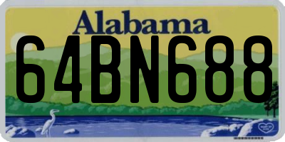 AL license plate 64BN688