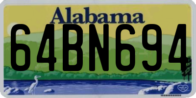 AL license plate 64BN694
