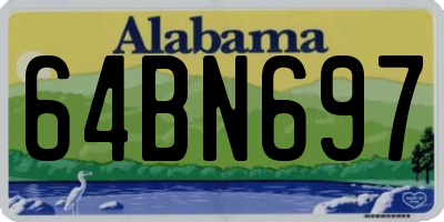 AL license plate 64BN697