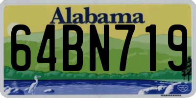 AL license plate 64BN719