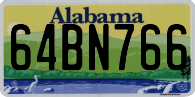 AL license plate 64BN766
